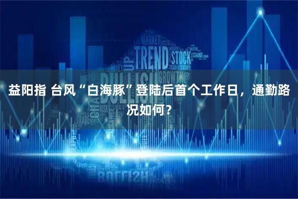 益阳指 台风“白海豚”登陆后首个工作日，通勤路况如何？